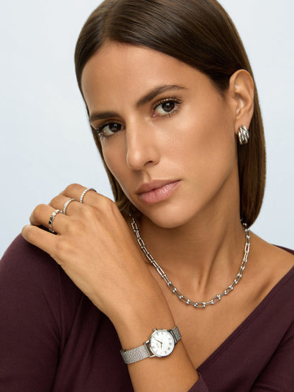One Aura Silver Watch