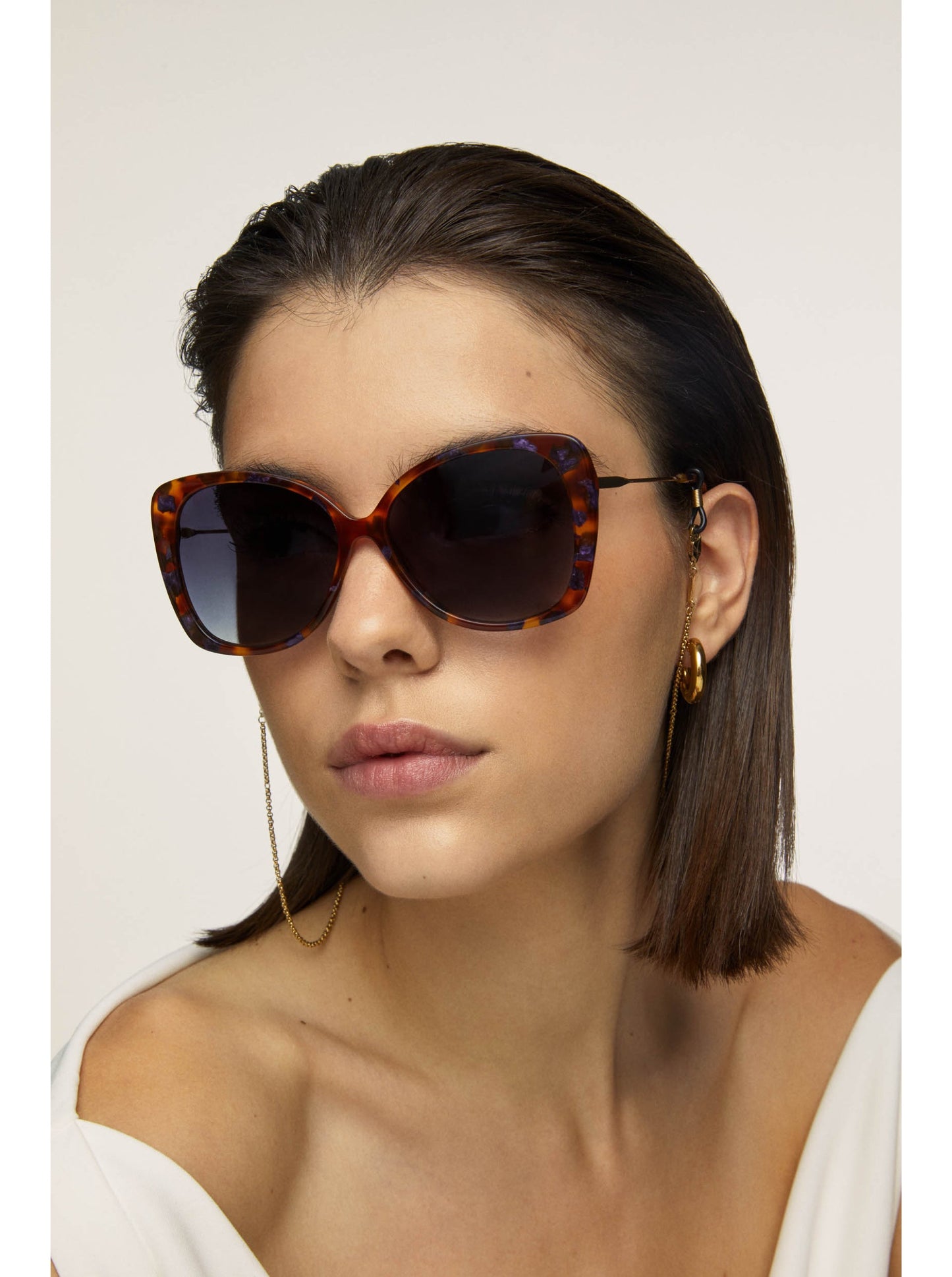 One Preppy Sunglasses Case Brown Box
