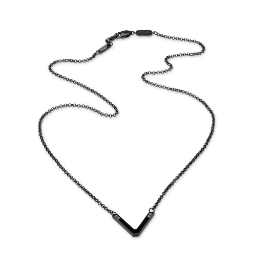 2-in-1 One V Black Glasses Chain