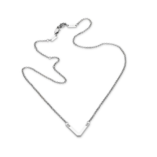 2-in-1 One V Silver Glasses Chain