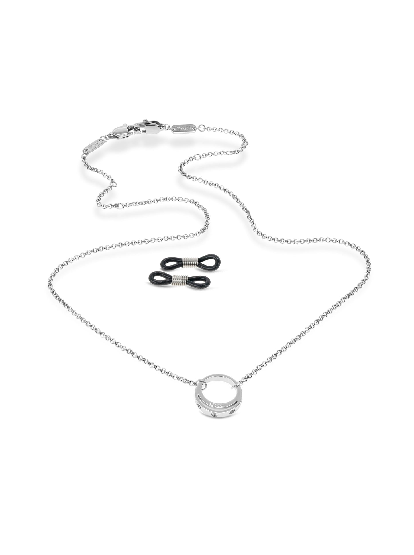 2-in-1 One Double Hoop Glasses Chain