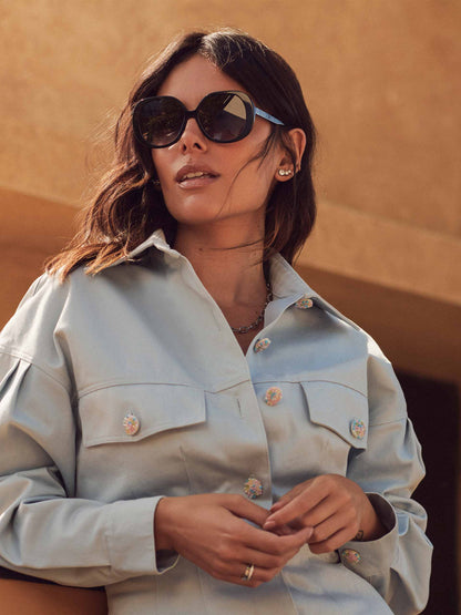 One Powerful Black Sunglasses