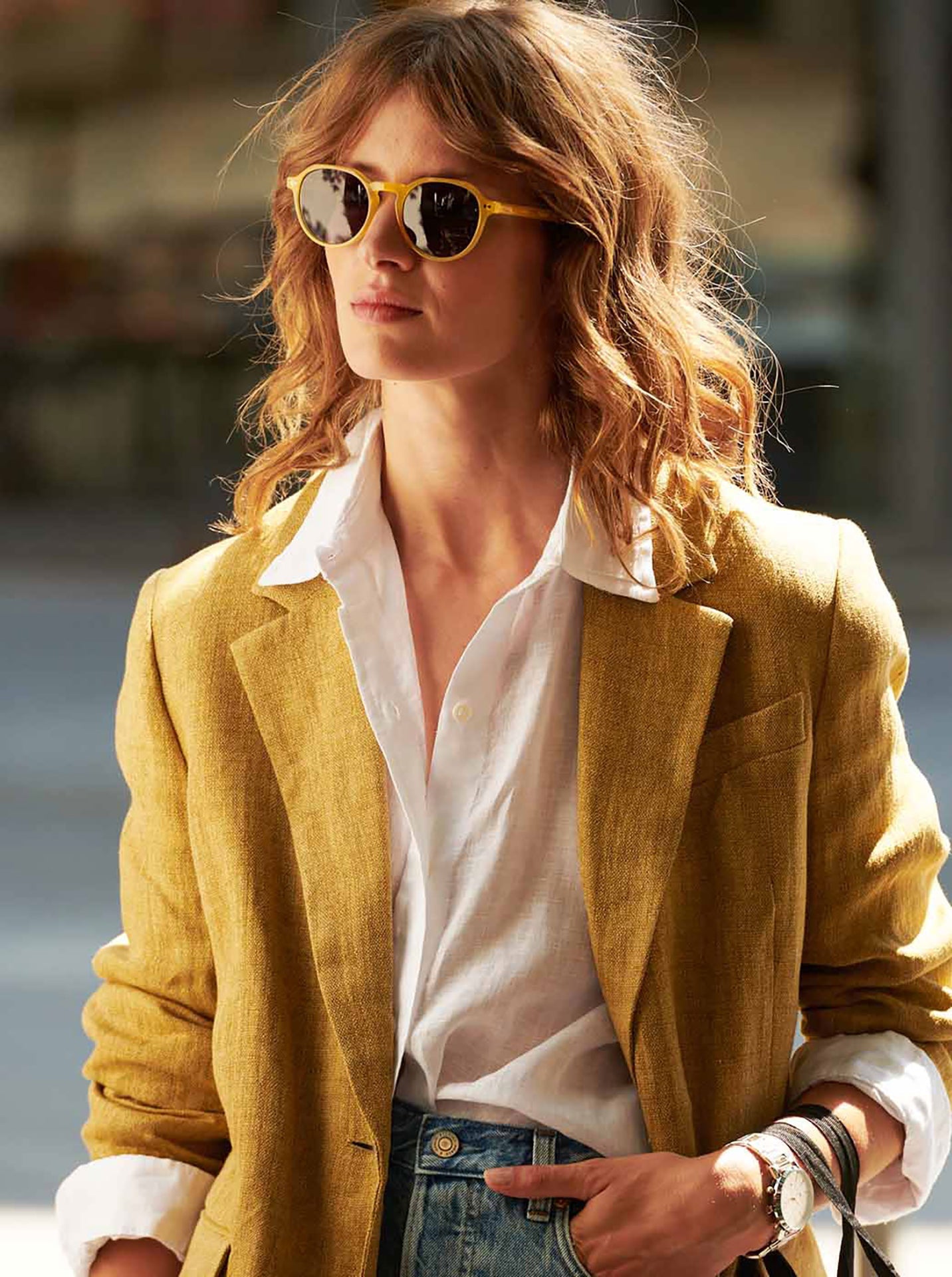 One Active Yellow Sunglasses