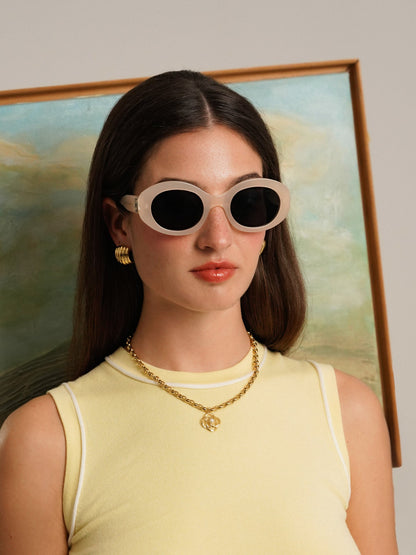 One Dolce White Sunglasses