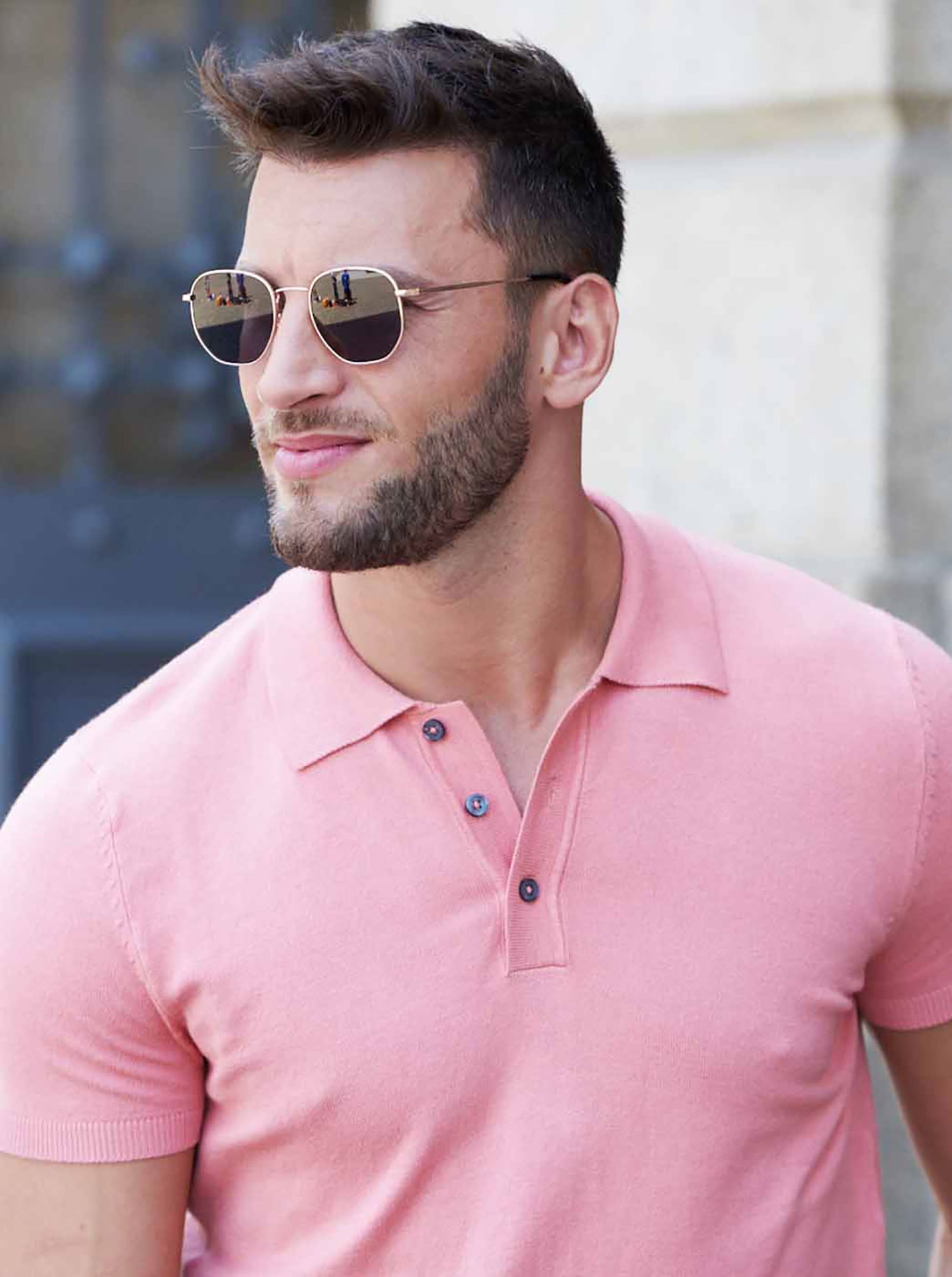 One Visionary Rosegold Sunglasses