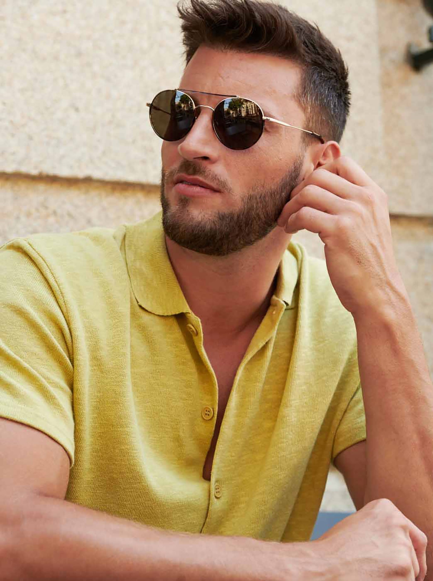 One Dreamer Gold Sunglasses