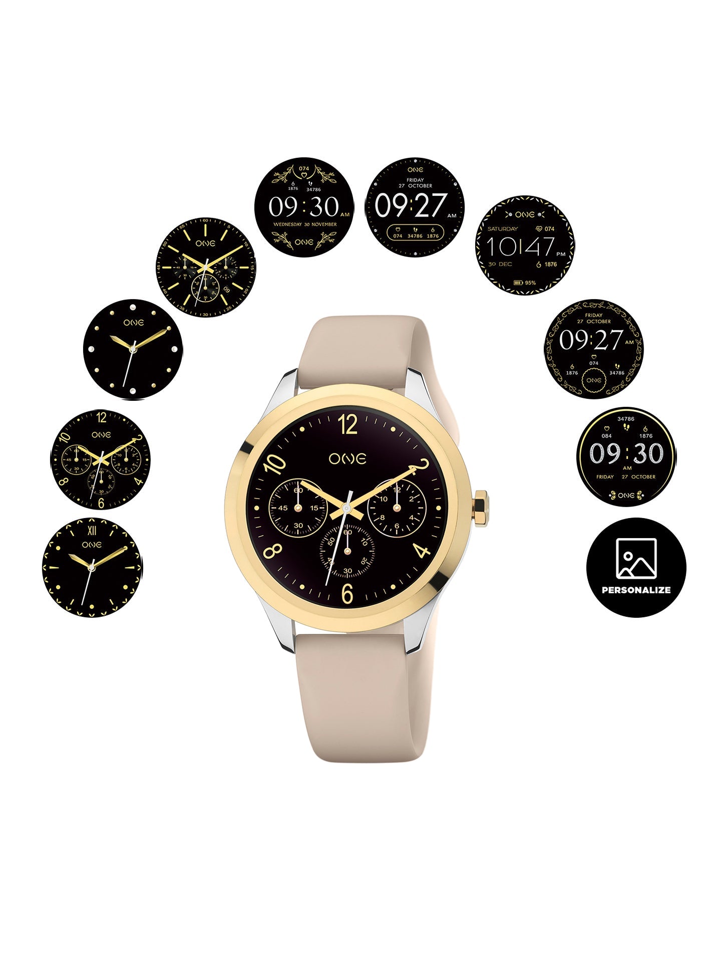 One Mini Bicolor Silicone Smartwatch