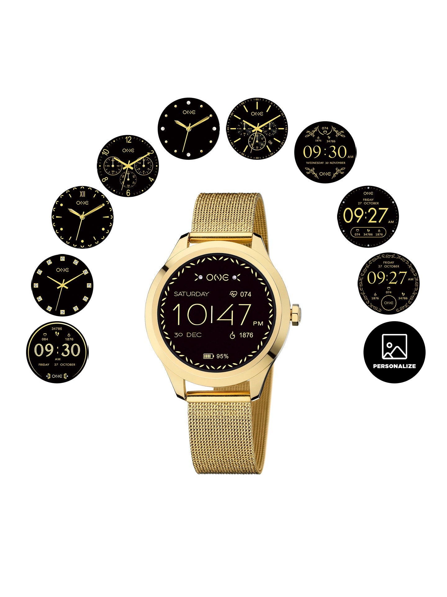 One Mini Gold Smartwatch