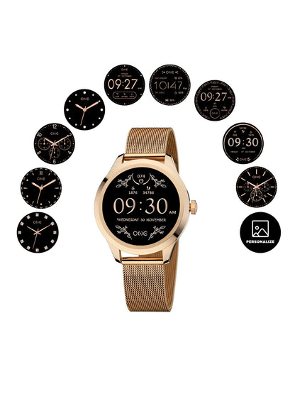 One Mini Rose Gold Smartwatch