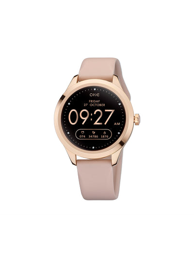 One Mini Rose Gold Silicone Smartwatch