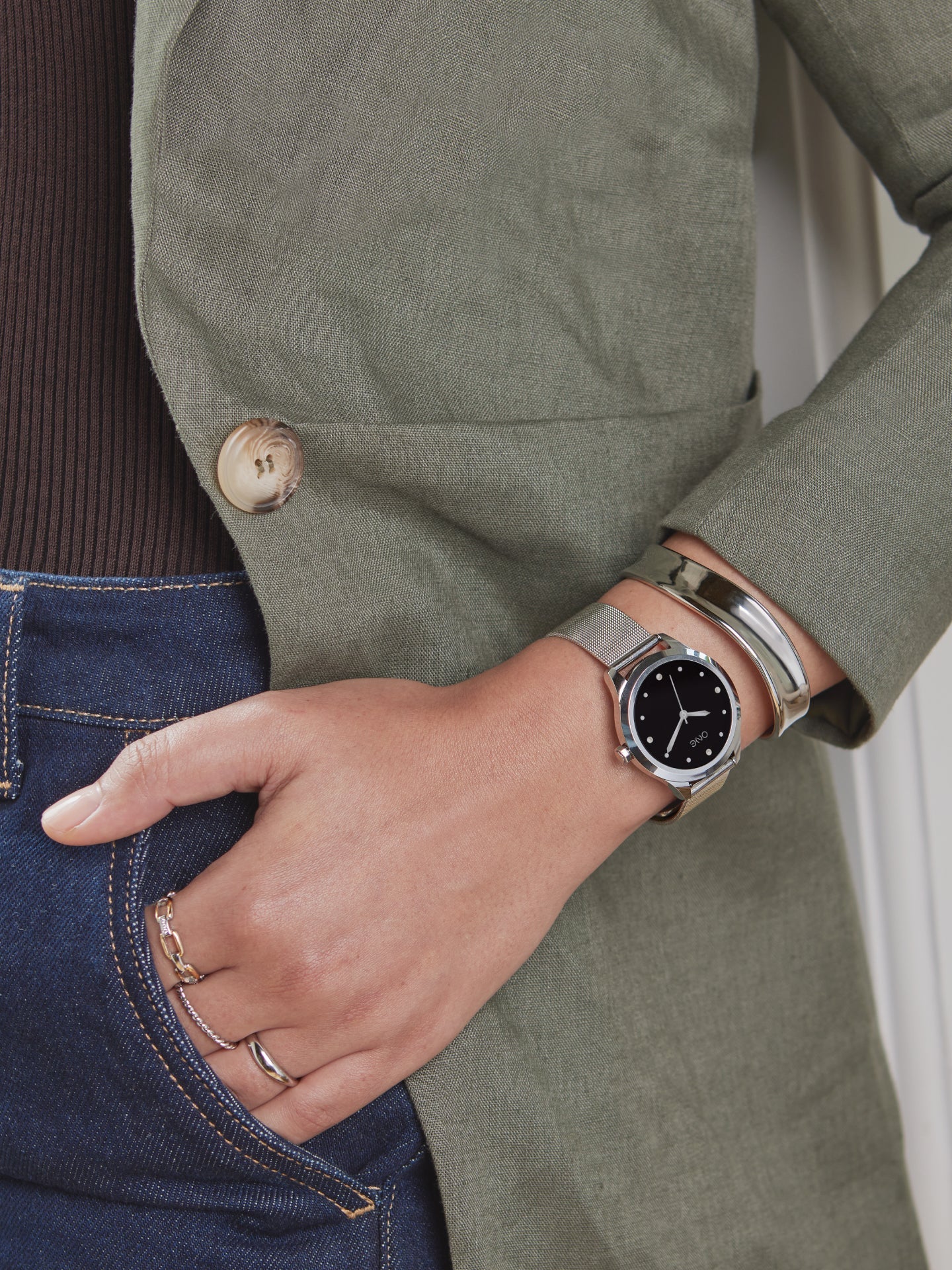 One Mini Silver Smartwatch
