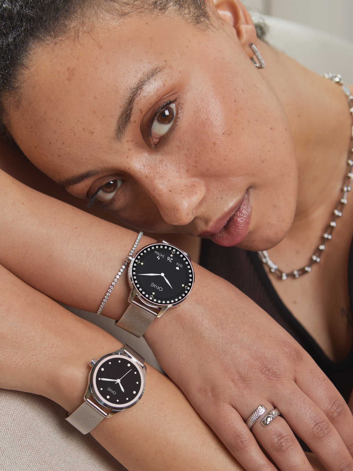 One Mini Silver Smartwatch