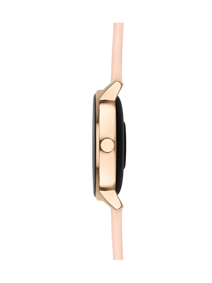 One QueenCall Rose Gold Silicone Smartwatch