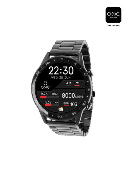 One Men Forceful Black Links Smartwatch