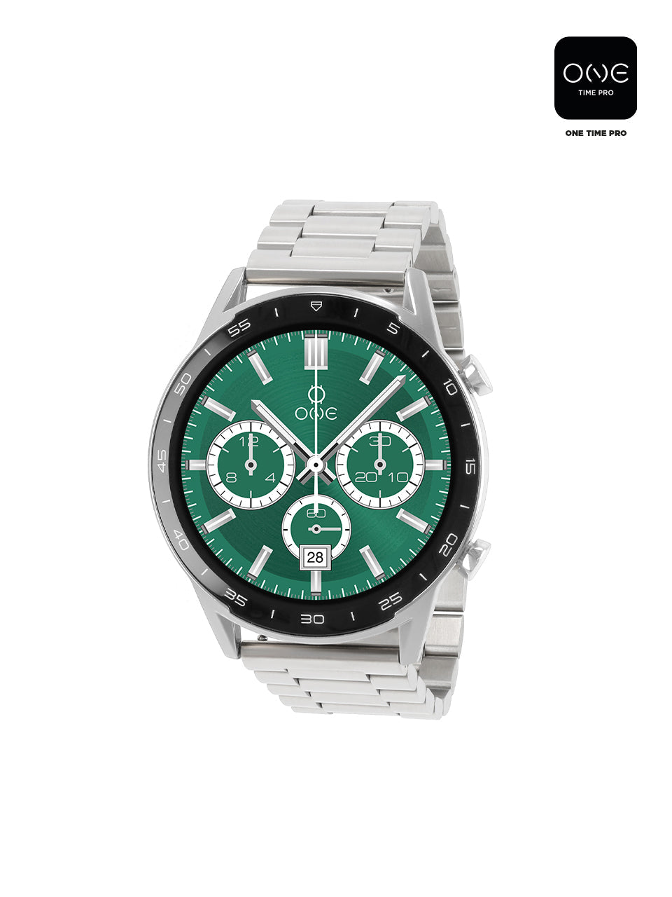 Smartwatch One Men Forceful Silver Links