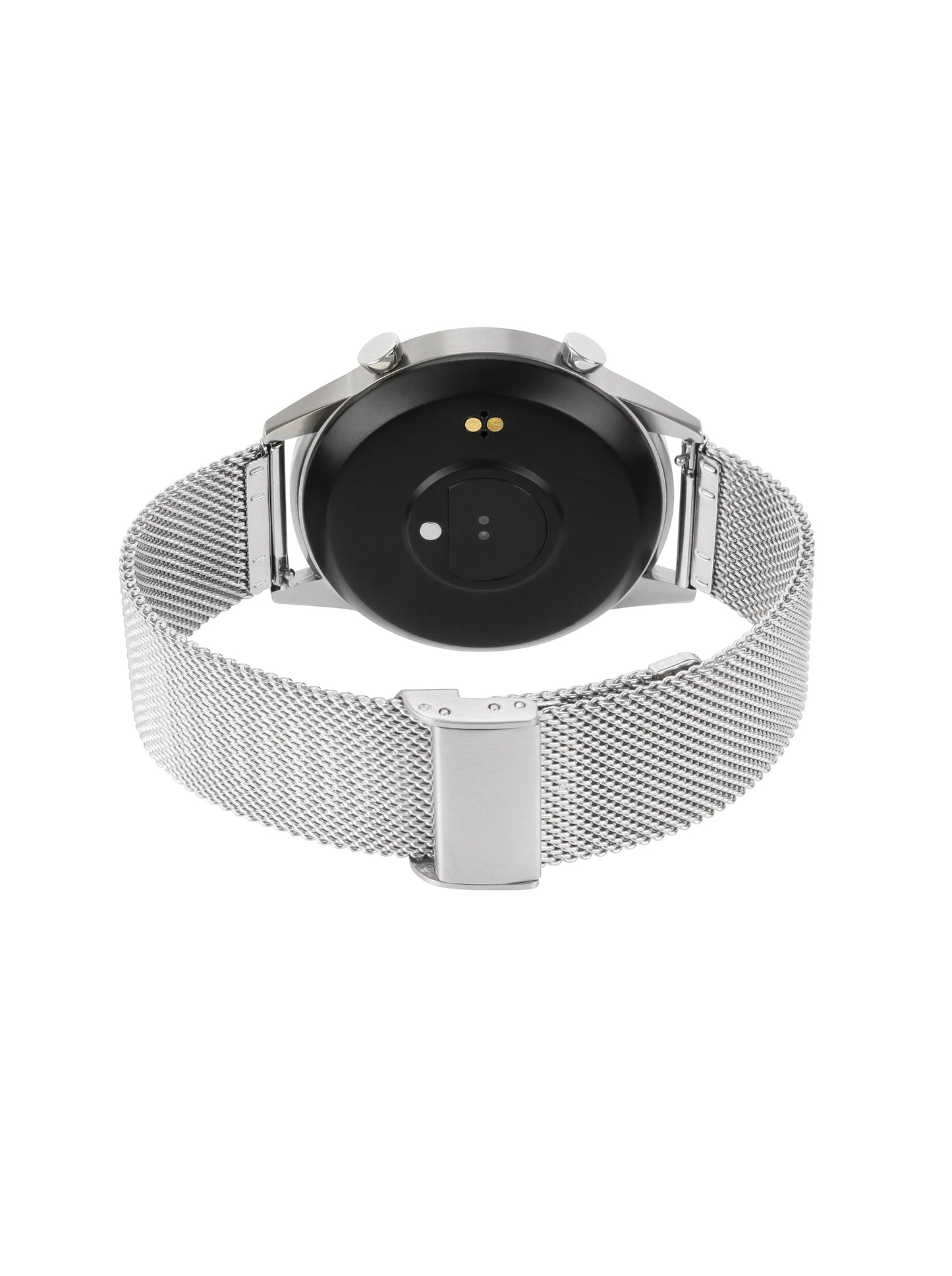 One Men Forceful Silver Mesh Smartwatch