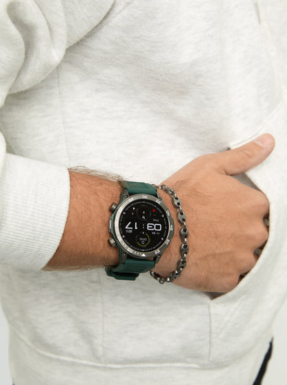 One Men SportyCall Green Smartwatch