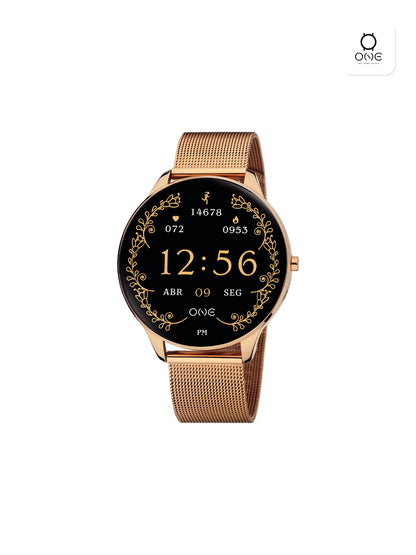 Smartwatch One Slim Rosegold Mesh