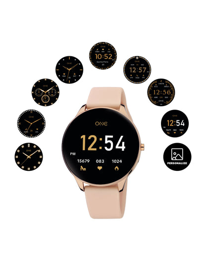 Smartwatch One Slim Rosegold Silicone