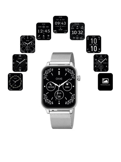 One Frame Silver Smartwatch