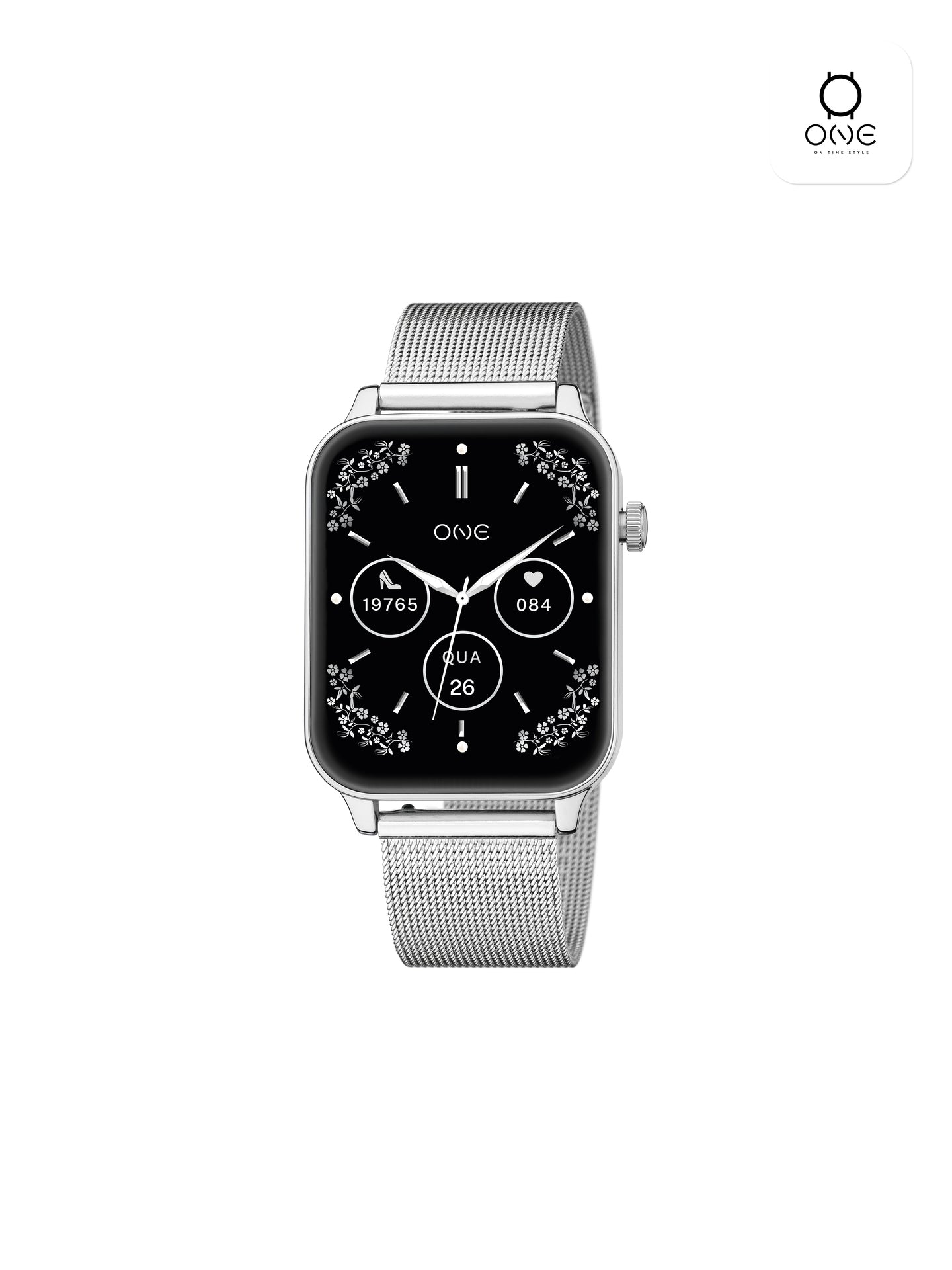One Frame Silver Smartwatch