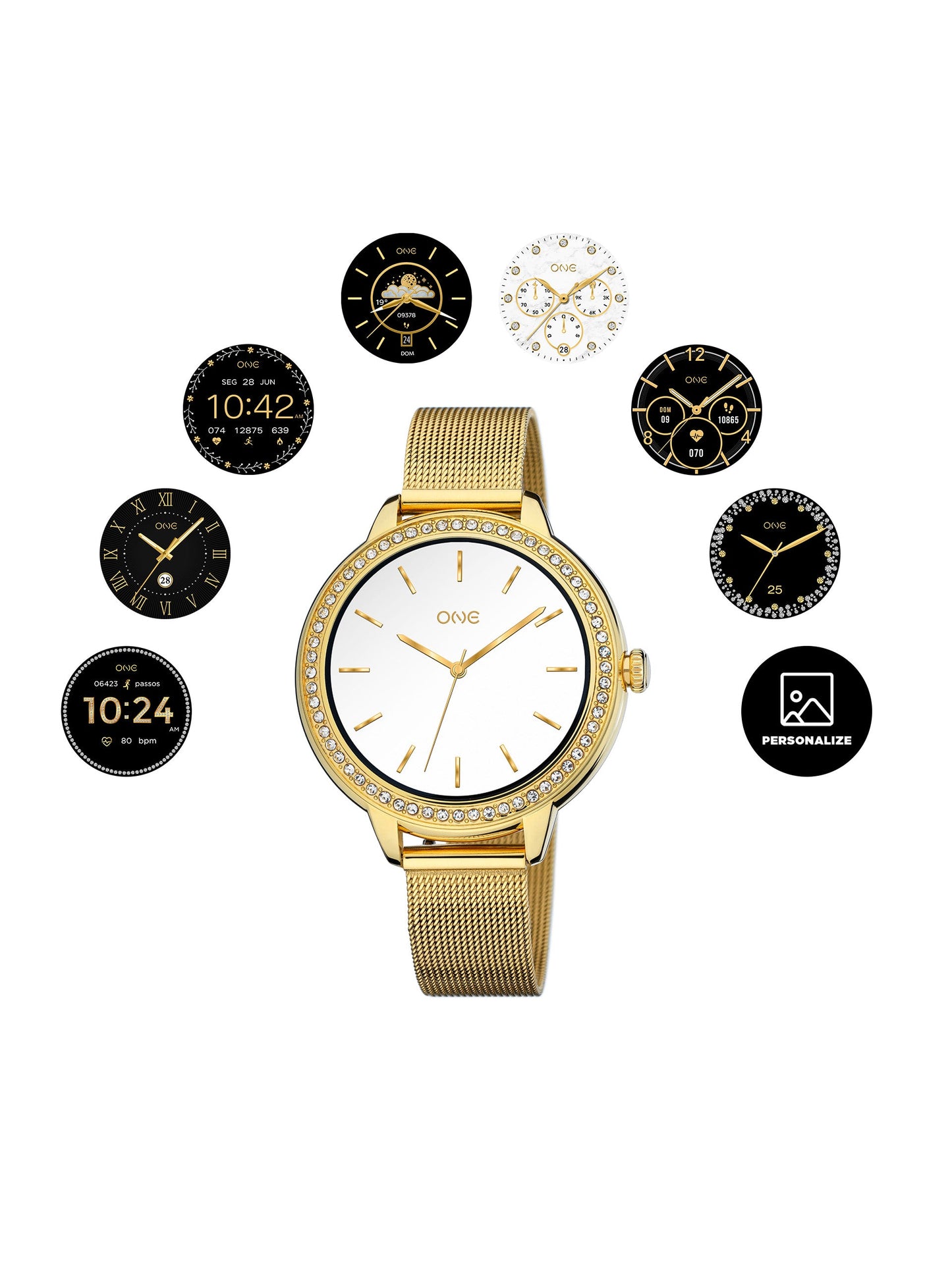 One Mini Spark Gold Smartwatch