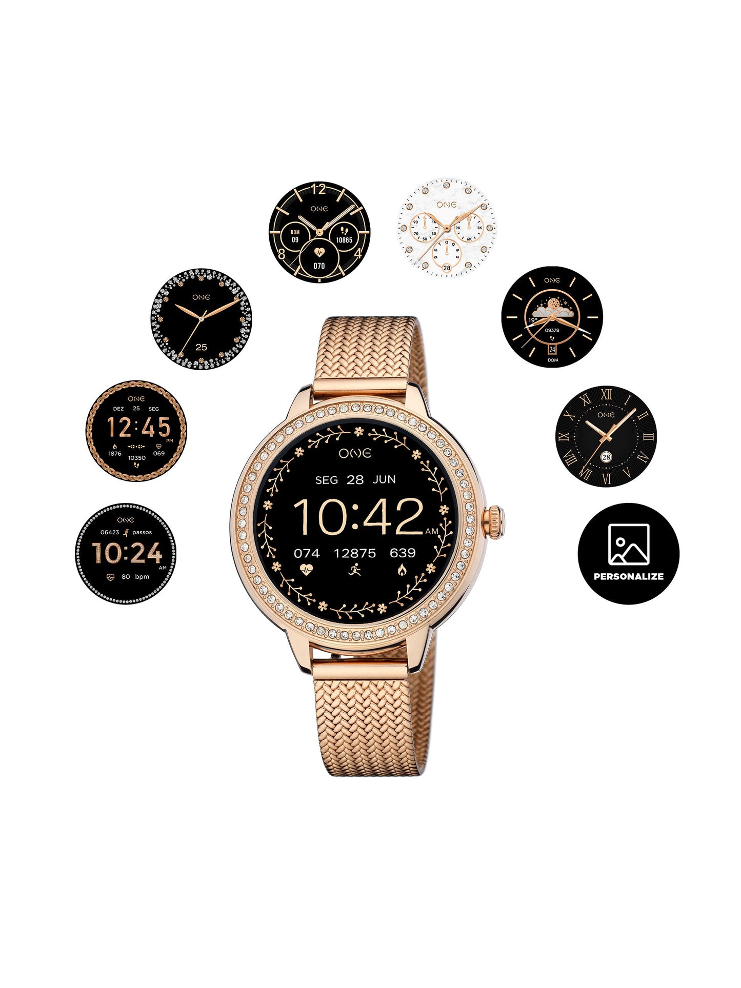 One Mini Spark Rose Gold Smartwatch