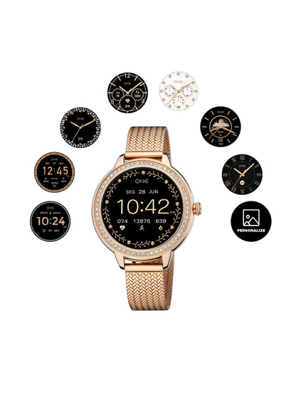 One Mini Spark Rose Gold Smartwatch