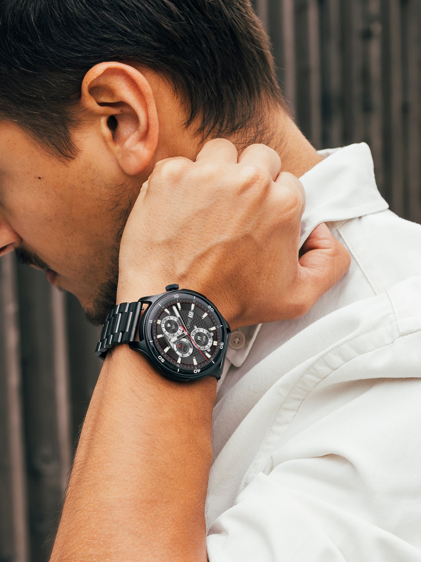 One Men Explorer GPS Black Smartwatch