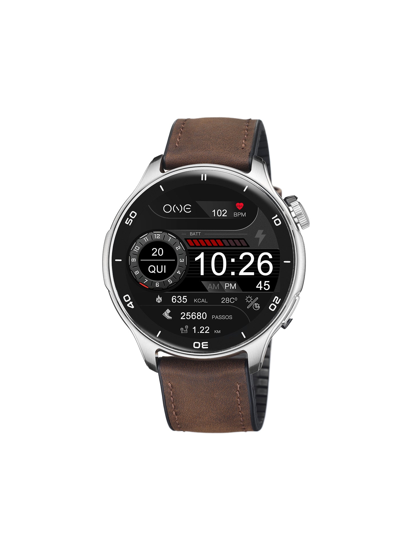 One Men Explorer GPS Brown Smartwatch