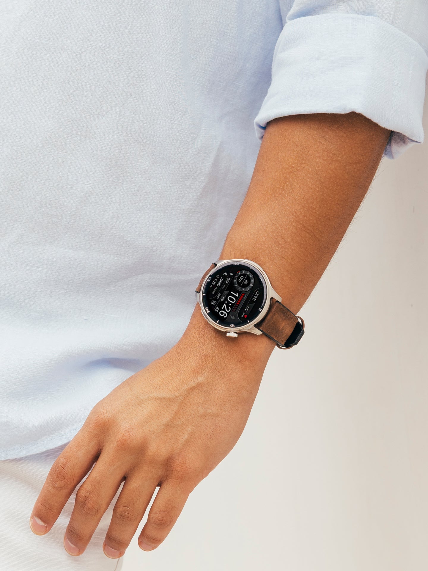 One Men Explorer GPS Brown Smartwatch