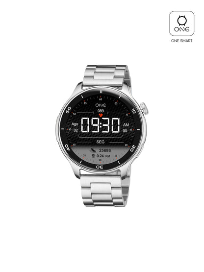 One Men Explorer GPS Silver Smartwatch
