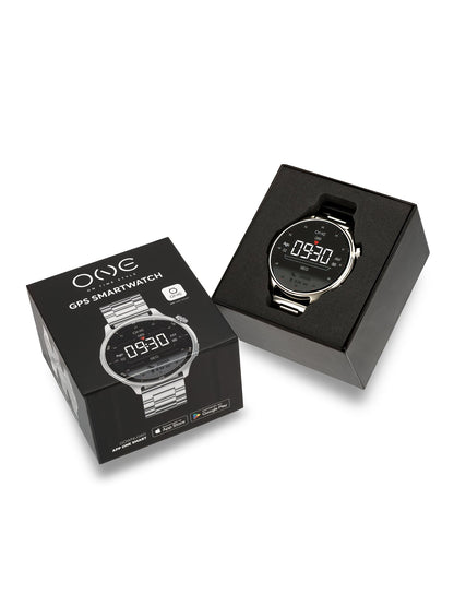 One Men Explorer GPS Silver Smartwatch