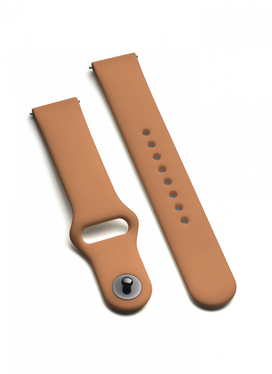Silicone Bracelet Smartwatch One Caramel