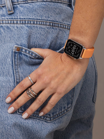 Silicone Bracelet Smartwatch One Peach