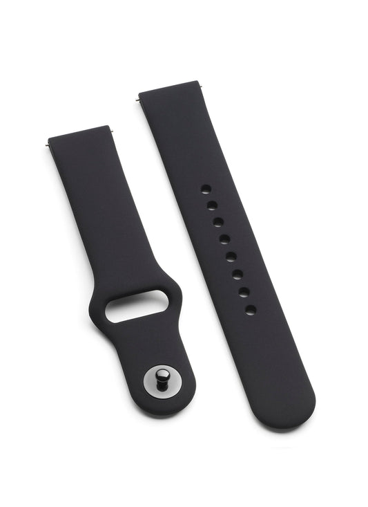 One Mini Silicone Black Smartwatch Strap