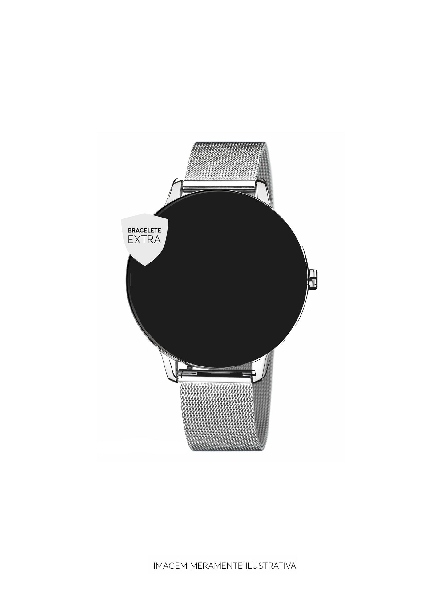 Mesh Bracelet Smartwatch One Silver